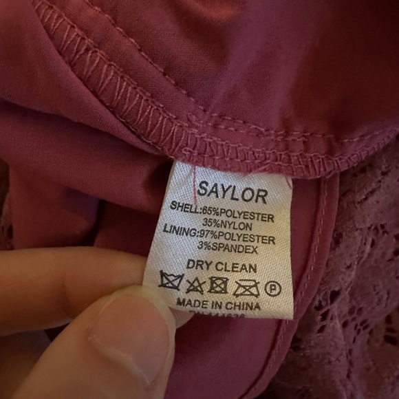 SAYLOR Uri Dress in Raspberry - Picture 6 of 6